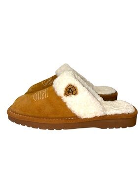 Ariat Women’s Jackie Square Toe Slipper Slides In Chestnut Size W 8 Western